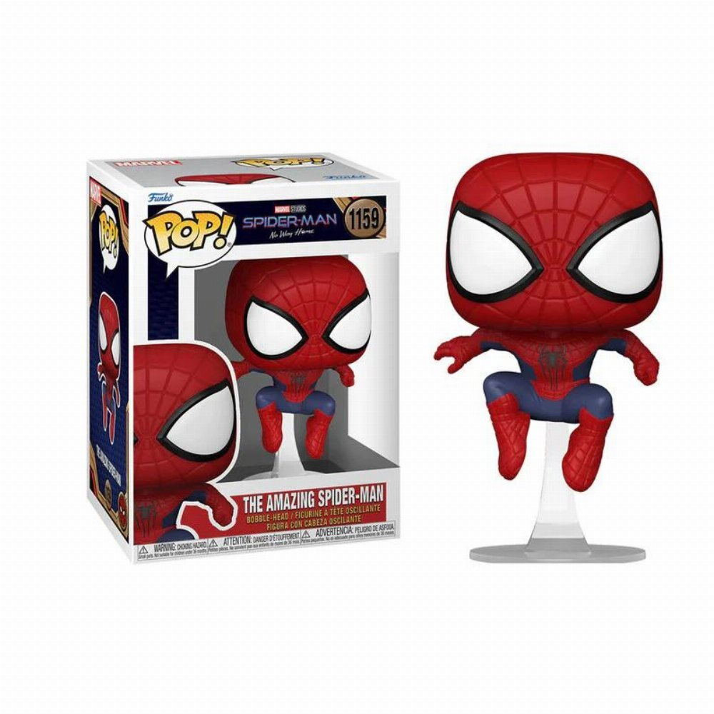 FUNKO POP! MARVEL: SPIDER-MAN NO WAY HOME - THE AMAZING SPIDER MAN (LEAPING) #1159 BOBBLE-HEAD VINYL FIGURE (67608)