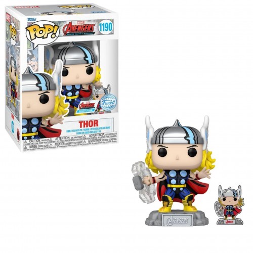 FUNKO POP! MARVEL: AVENGERS BEYOND EARTH'S MIGHTIEST COMIC - THOR (WITH PIN) (SPECIAL EDITION) #1190 BOBBLE-HEAD VINYL FIGURE (69061)