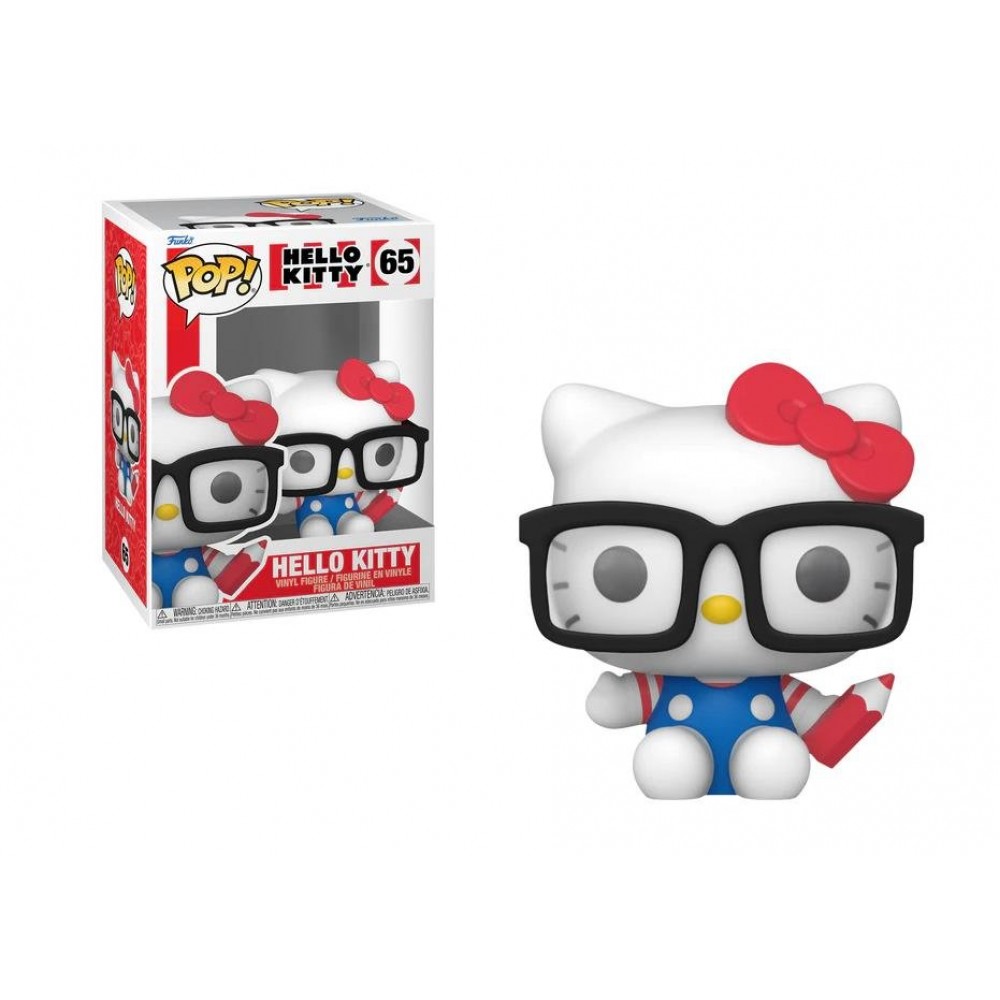 FUNKO POP! SANRIO: HELLO KITTY - HELLO KITTY (NERD) #65 VINYL FIGURE (72055)