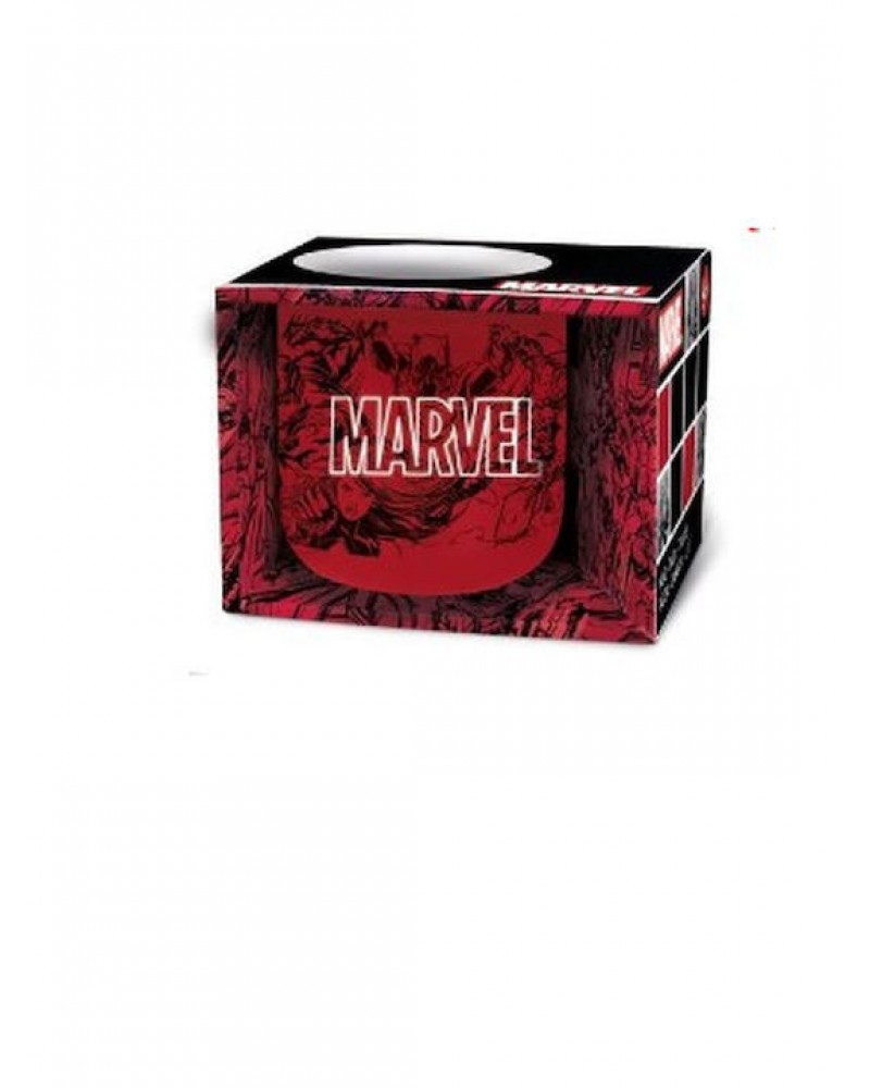 STOR: MARVEL PATTERN - CERAMIC BREAKFAST MUG IN GIFT BOX (400ML) (75434)