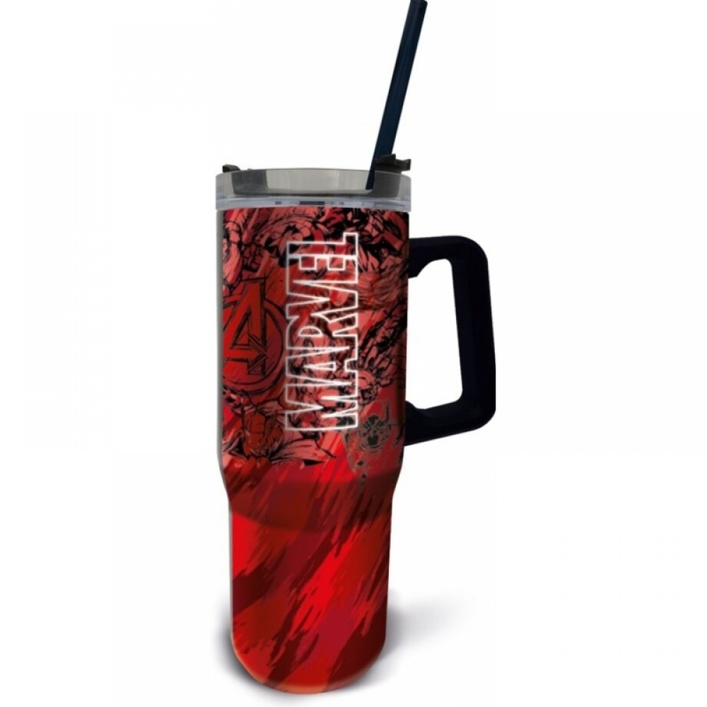 STOR: MARVEL - INSULATED STAINLESS STEEL XL RAMBLER MUG (940ML) (75443)