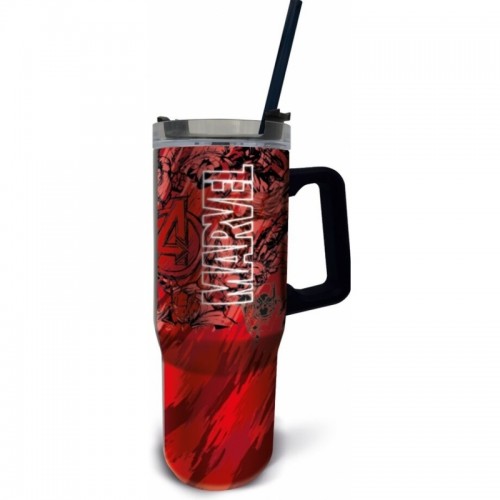 STOR: MARVEL - INSULATED STAINLESS STEEL XL RAMBLER MUG (940ML) (75443)