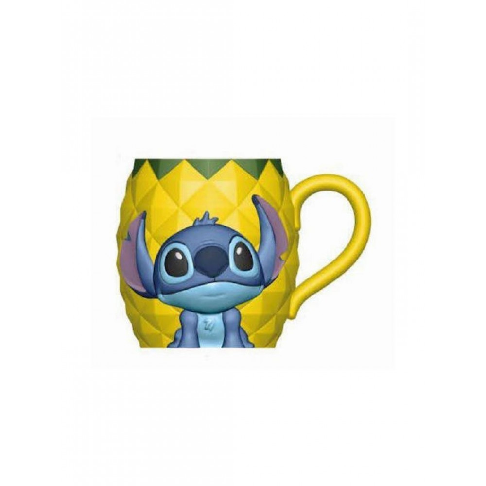 STOR DISNEY: STITCH PINEAPPLE - 3D MUG IN GIFT BOX (410ML) (78760)