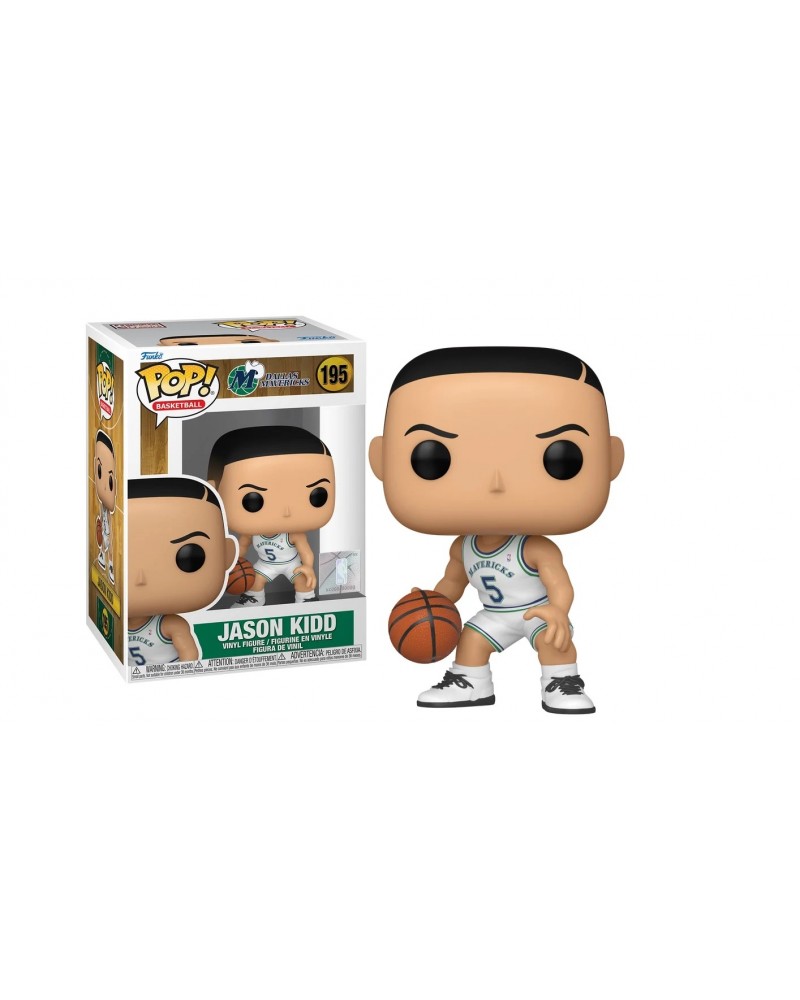 FUNKO POP! BASKETBALL: DALLAS MAVERICKS - JASON KIDD #195 VINYL FIGURE (79680)