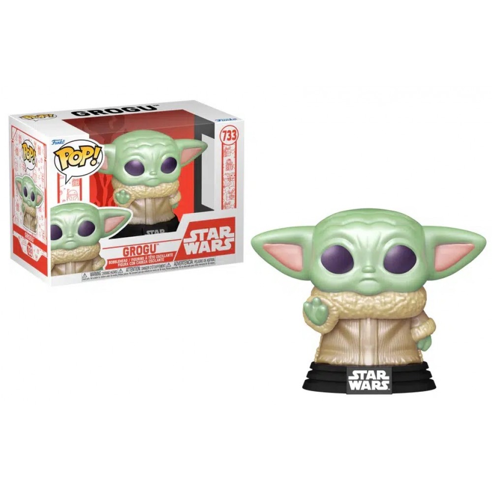 FUNKO POP! DISNEY STAR WARS: HOLIDAY - GROGU #733 BOBBLE-HEAD VINYL FIGURE (79935)