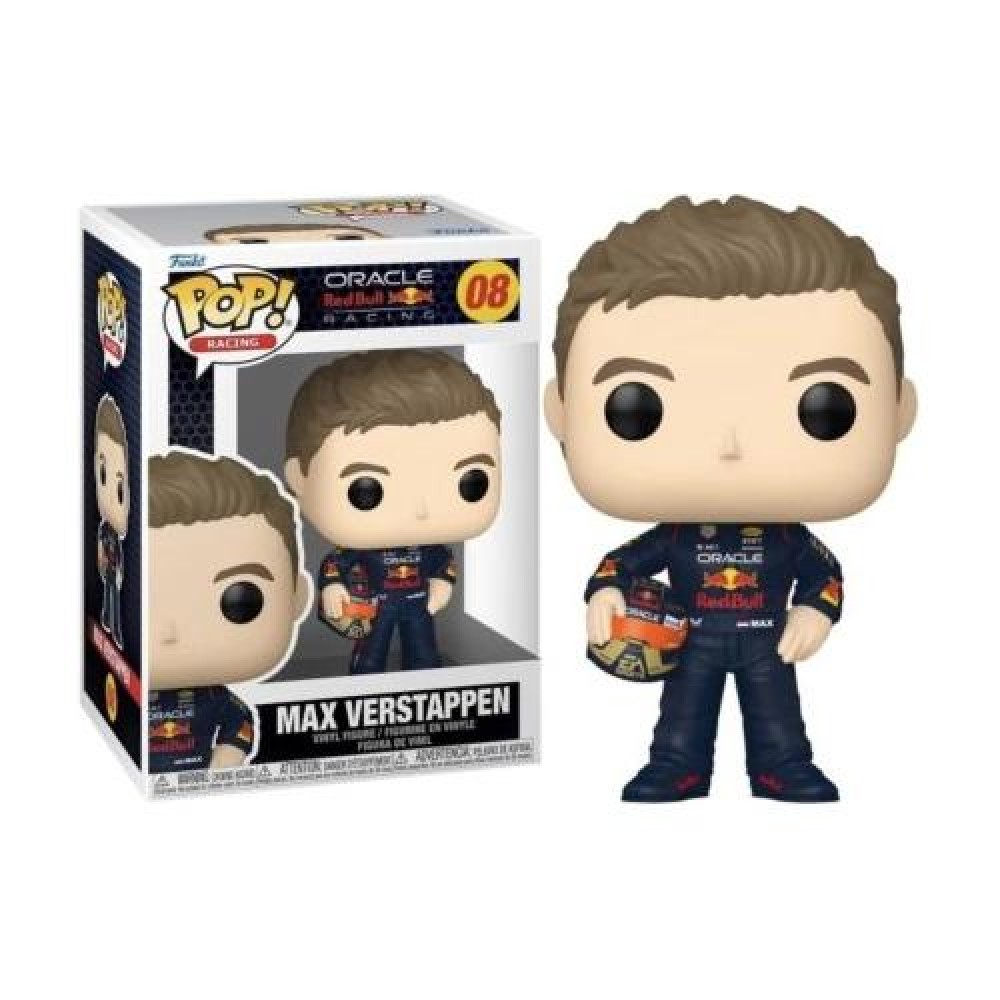 FUNKO POP! RACING: RACING S4 - VERSTAPPEN WITH HELM #08 VINYL FIGURE (80580)