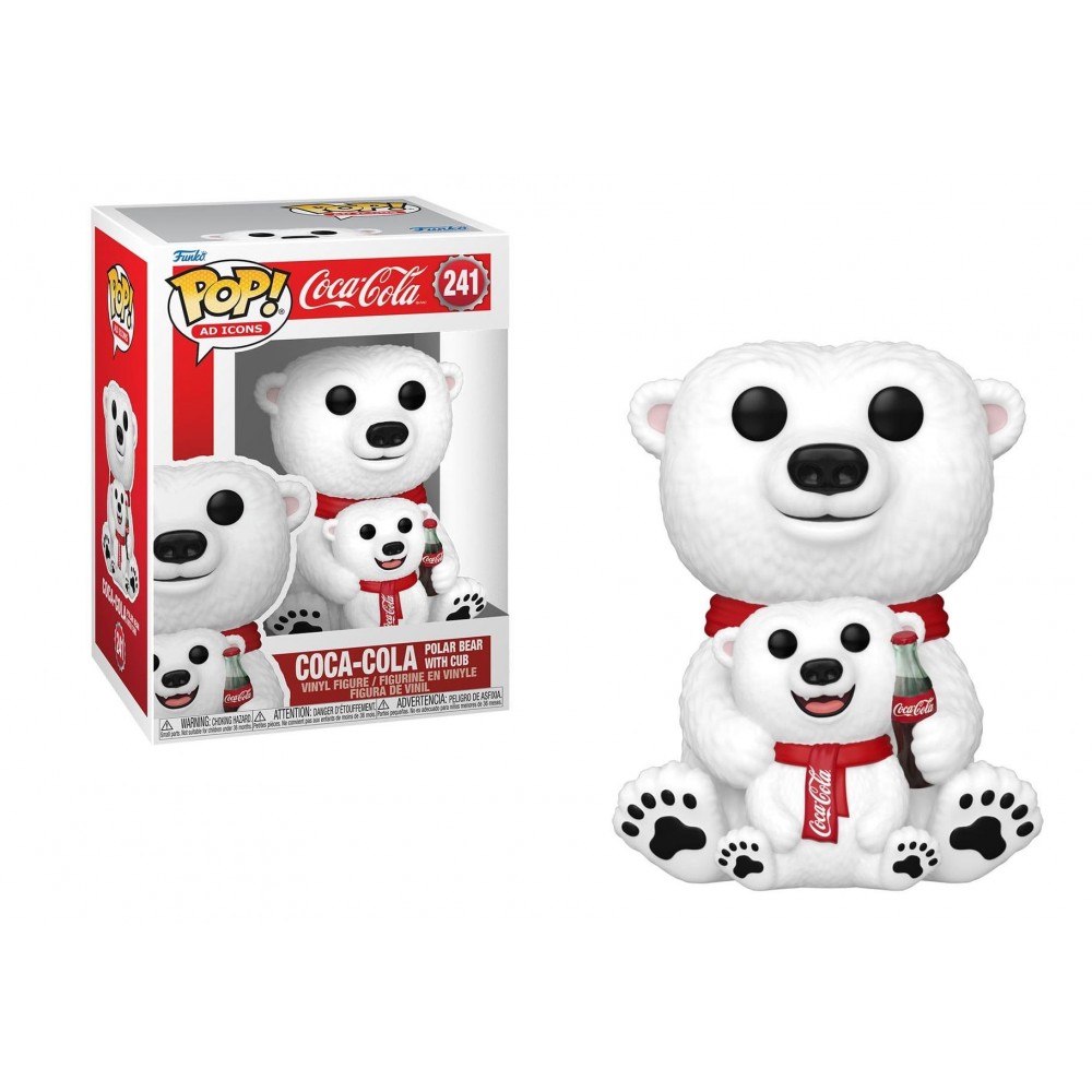 FUNKO POP! AD ICONS: COCA-COLA - POLAR BEAR WITH CUB #241 VINYL FIGURE (81063)