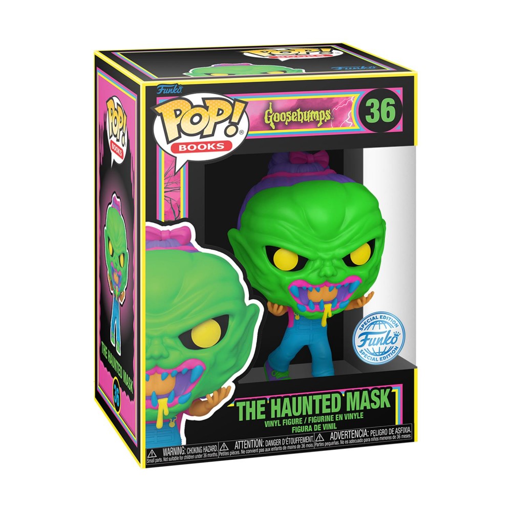 Funko Pop! Books: Goosebumps - The Haunted Mask​ (Blacklight) (Special Edition) #36 Vinyl Figure