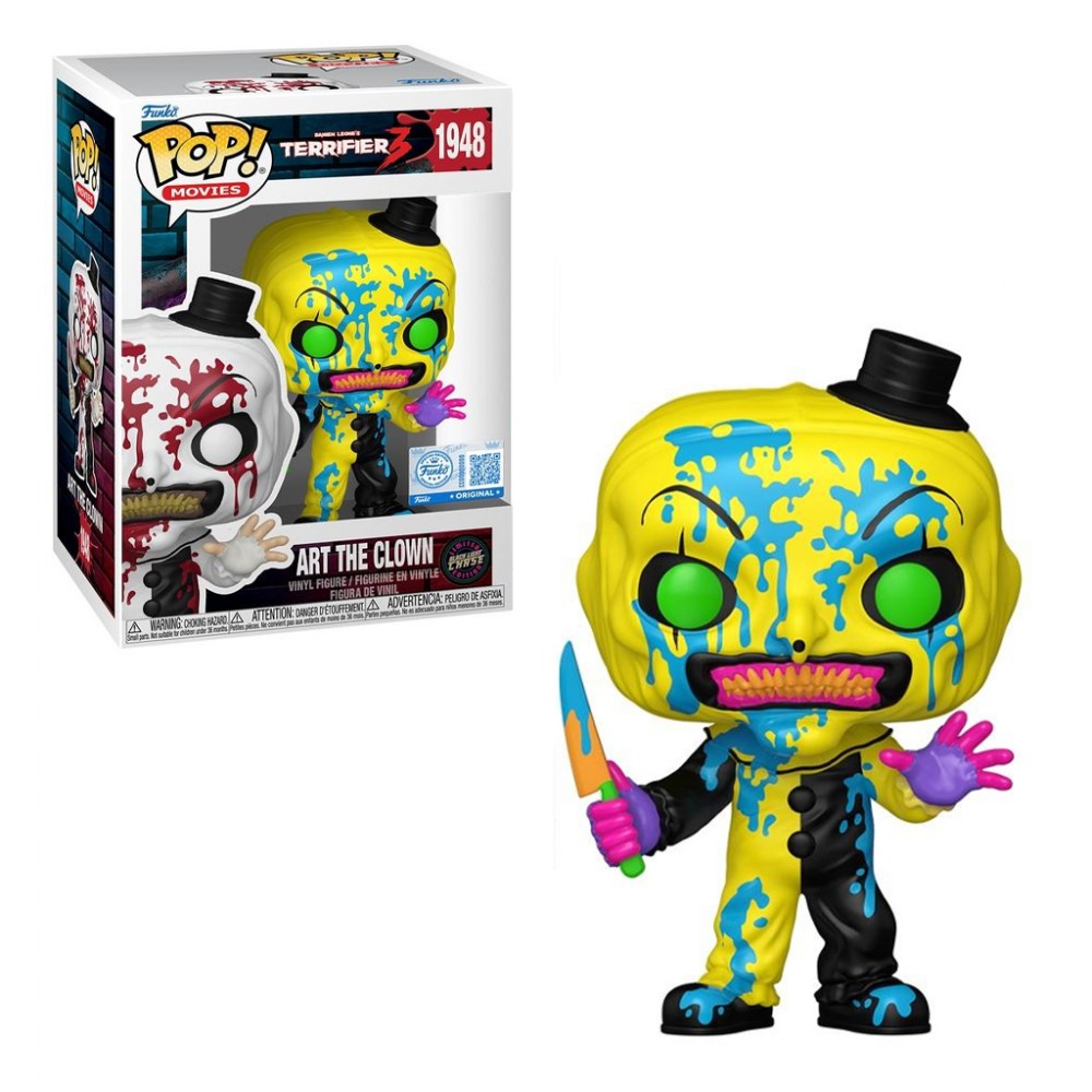 FUNKO POP! MOVIES: TERRIFIER 3 - ART THE CLOWN (BLOODY)* (SPECIAL EDITION) CHASE #1948 VINYL FIGURE