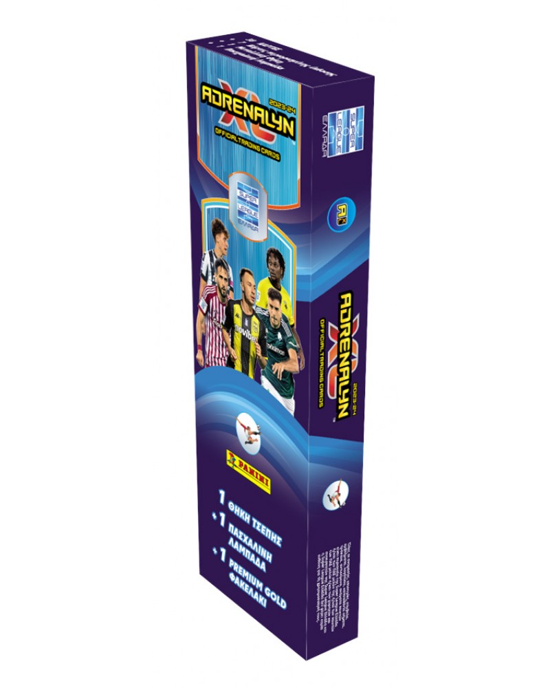 ΛΑΜΠΑΔΑ PANINI SUPERLEAGUE 24 - ADRENALYN XL METAL POCKET TTIN PREMIUM GOLD BLISTER SET (PA.LA.SU.224)