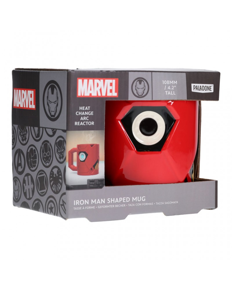 PALADONE MARVEL AVENGERS - IRON MAN SHAPED HEAT CHANGE MUG (PP11321MA)