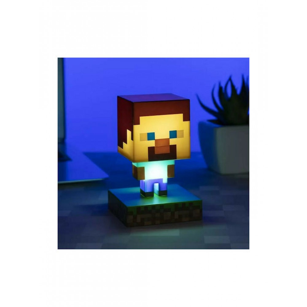 PALADONE MINECRAFT 3D ΦΩΤΙΣΤΙΚΟ STEVE ICON LIGHT BDP (PP6594MCFV2)