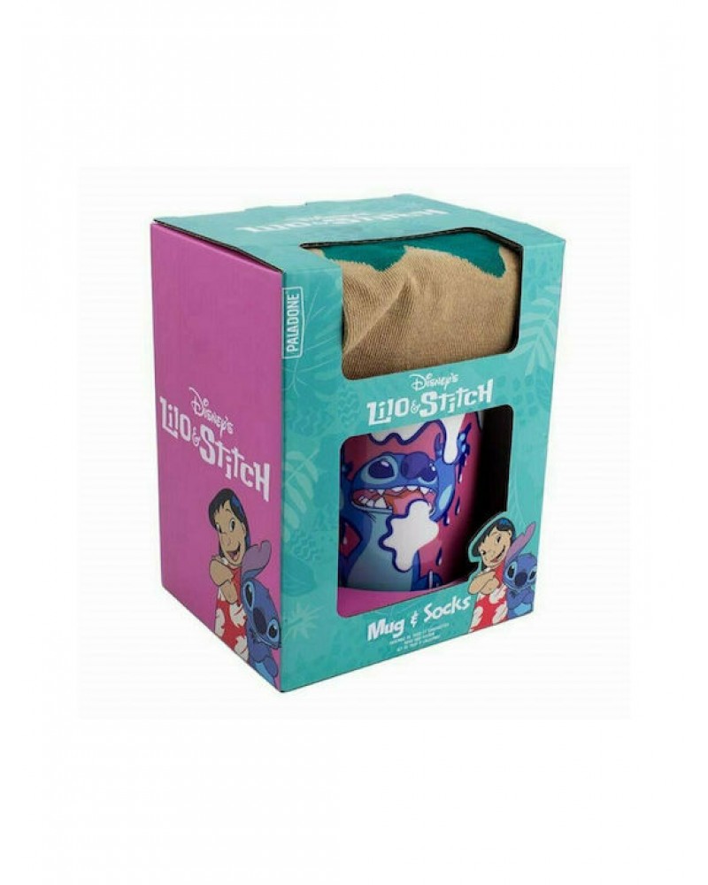 PALADONE DISNEY CLASSICS LILO AND STITCH MUG AND SOCKS (PP9762LS)