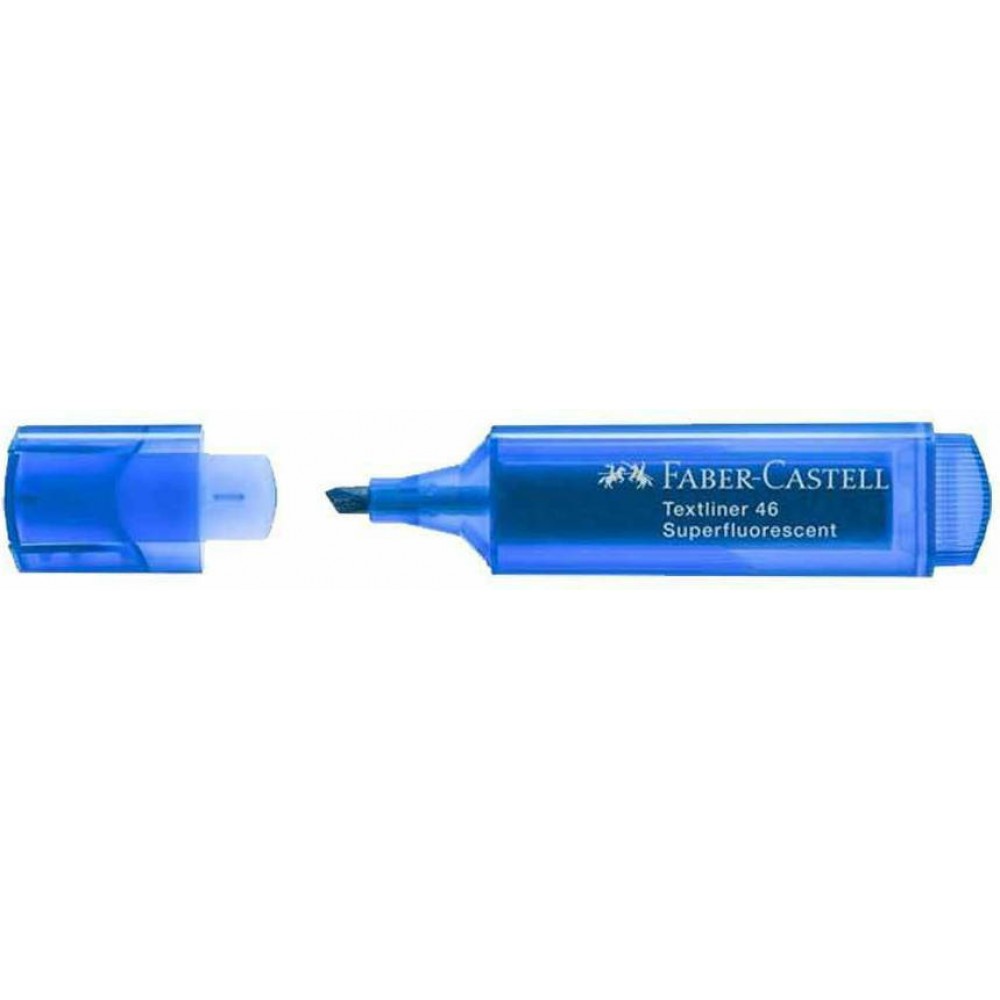 FABER CASTELL ΜΑΡΚΑΔΟΡΟΣ ΥΠΟΓΡΑΜΜΙΣΤΗΣ 5MM FLUO ΜΠΛΕ(154652)