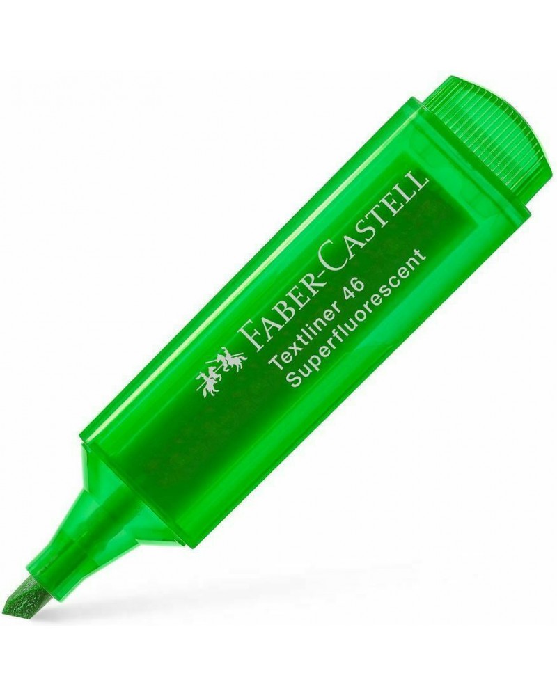 FABER CASTELL ΜΑΡΚΑΔΟΡΟΣ ΥΠΟΓΡΑΜΜΙΣΤΗΣ 5MM FLUO ΠΡΑΣΙΝΟΣ (154663)