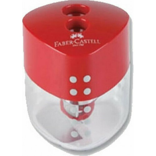 FABER CASTELL ΞΥΣΤΡΑ ΔΙΠΛΗ AUTO ΚΟΚΚΙΝΗ (183101)