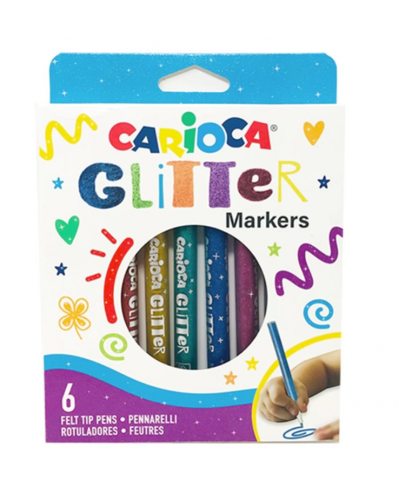 CARIOCA ΜΑΡΚΑΔΟΡΟΙ ΣΕΤ GLITTER 6 ΧΡΩΜΑΤΑ (42190)