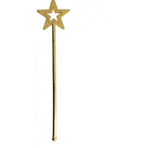 Αποκριάτικο Αξεσουάρ Ραβδάκι Αστέρι Χρυσό 35cm