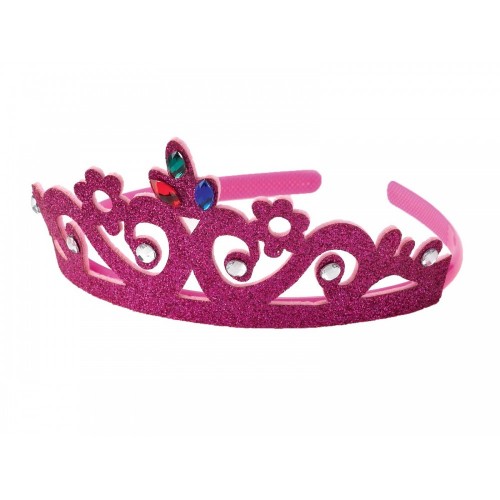 Αποκριάτικο Αξεσουάρ Στέμμα Πριγκίπισσας φούξια (80848Φ)