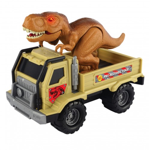 Όχημα και T-REX κινητικός που περπατάει με φώτα ήχους 20cm (15124431)