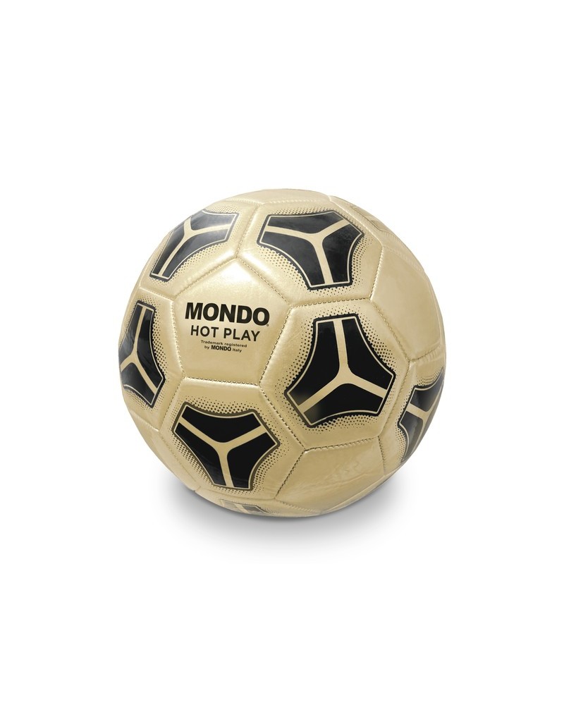 Μπάλα ποδοσφαίρου Mondo δερμάτινη size 5 400gr ΧΡΥΣΟ (17313453)