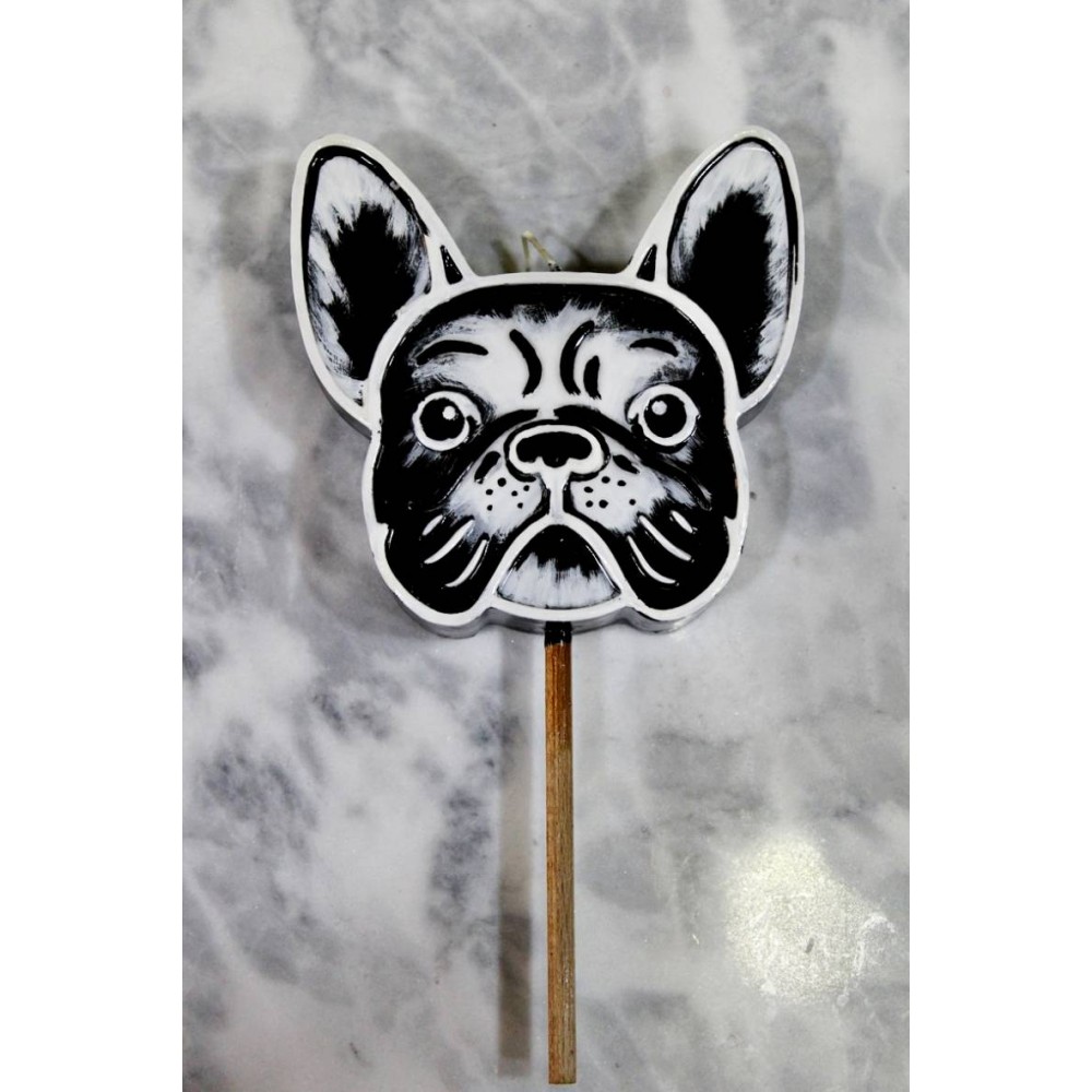 ΛΑΜΠΑΔΑ ΠΛΑΚΕΤΑ ΓΑΛΛΙΚΟ ΜΠΟΥΛΝΤΟΓΚ ΑΣΠΡΟΜΑΥΡΟ (003704)