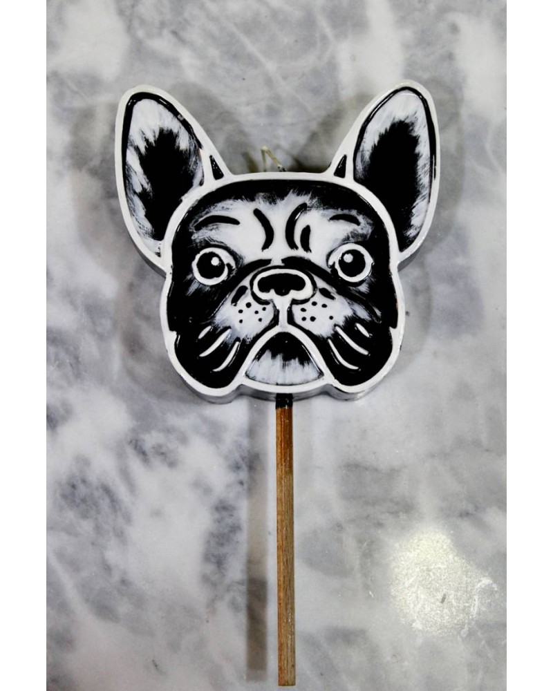 ΛΑΜΠΑΔΑ ΠΛΑΚΕΤΑ ΓΑΛΛΙΚΟ ΜΠΟΥΛΝΤΟΓΚ ΑΣΠΡΟΜΑΥΡΟ (003704)