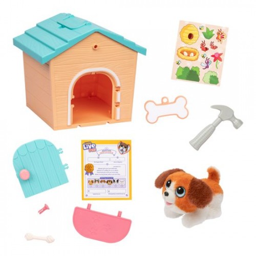 LITTLE LIVE PETS MY PUPPY'S HOME ΣΠΙΤΑΚΙ ΜΕ ΚΟΥΤΑΒΑΚΙ ΕΚΠΛΗΞΗ ΓΑΛΑΖΙΑ ΣΚΕΠΗ (26616A)