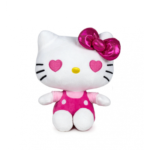 SOFTIES HELLO KITTY ΛΟΥΤΡΙΝΟ 32 εκ. ΡΟΖ ΦΙΟΓΚΟΣ ΜΑΤΙΑ ΚΑΡΔΟΥΛΕΣ  (760023890)