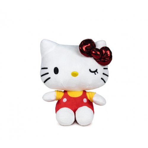 SOFTIES HELLO KITTY ΛΟΥΤΡΙΝΟ 32 εκ. ΚΟΚΚΙΝΟΣ ΦΙΟΓΚΟΣ ΜΕ ΚΛΕΙΣΤΟ ΜΑΤΑΚΙ  (760023890)