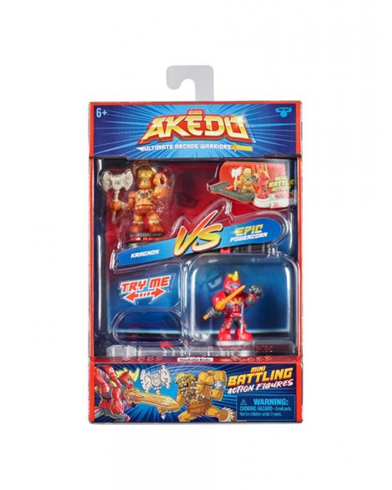 AKEDO S2 2 ΦΙΓΟΥΡΕΣ ΜΑΧΗΣ & 2 ΧΕΙΡΙΣΤΗΡΙΑ KRAGNOX VS THE POWERCORN (AKE06000)