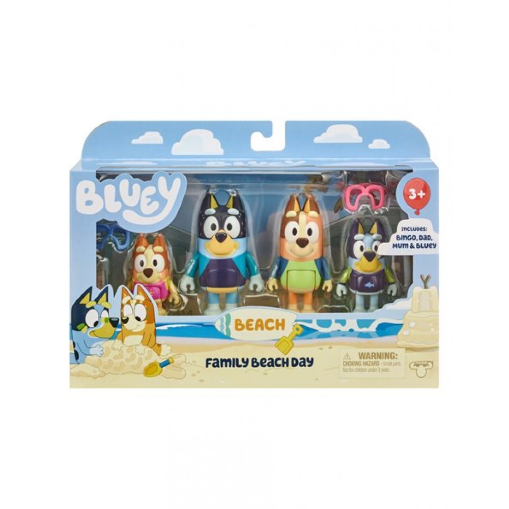 BLUEY 4 ΦΙΓΟΥΡΕΣ 6 ΕΚ - ΘΕΜΑ ΕΞΟΧΙΚΟ FAMILY BEACH DAY (BLY63000)