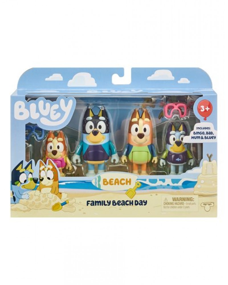 BLUEY 4 ΦΙΓΟΥΡΕΣ 6 ΕΚ - ΘΕΜΑ ΕΞΟΧΙΚΟ FAMILY BEACH DAY (BLY63000)