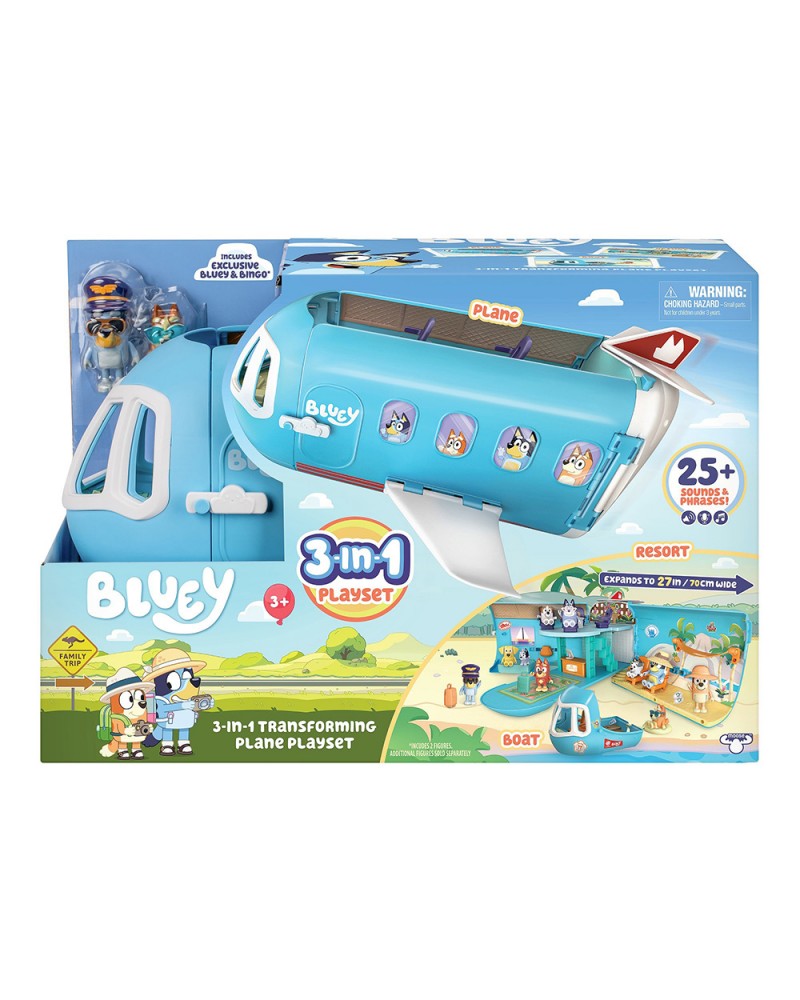 BLUEY 3 ΣΕ 1 ΣΕΤ ΠΑΙΧΝΙΔΙΟΥ ΑΕΡΟΠΛΑΝΟ (BLY75000)