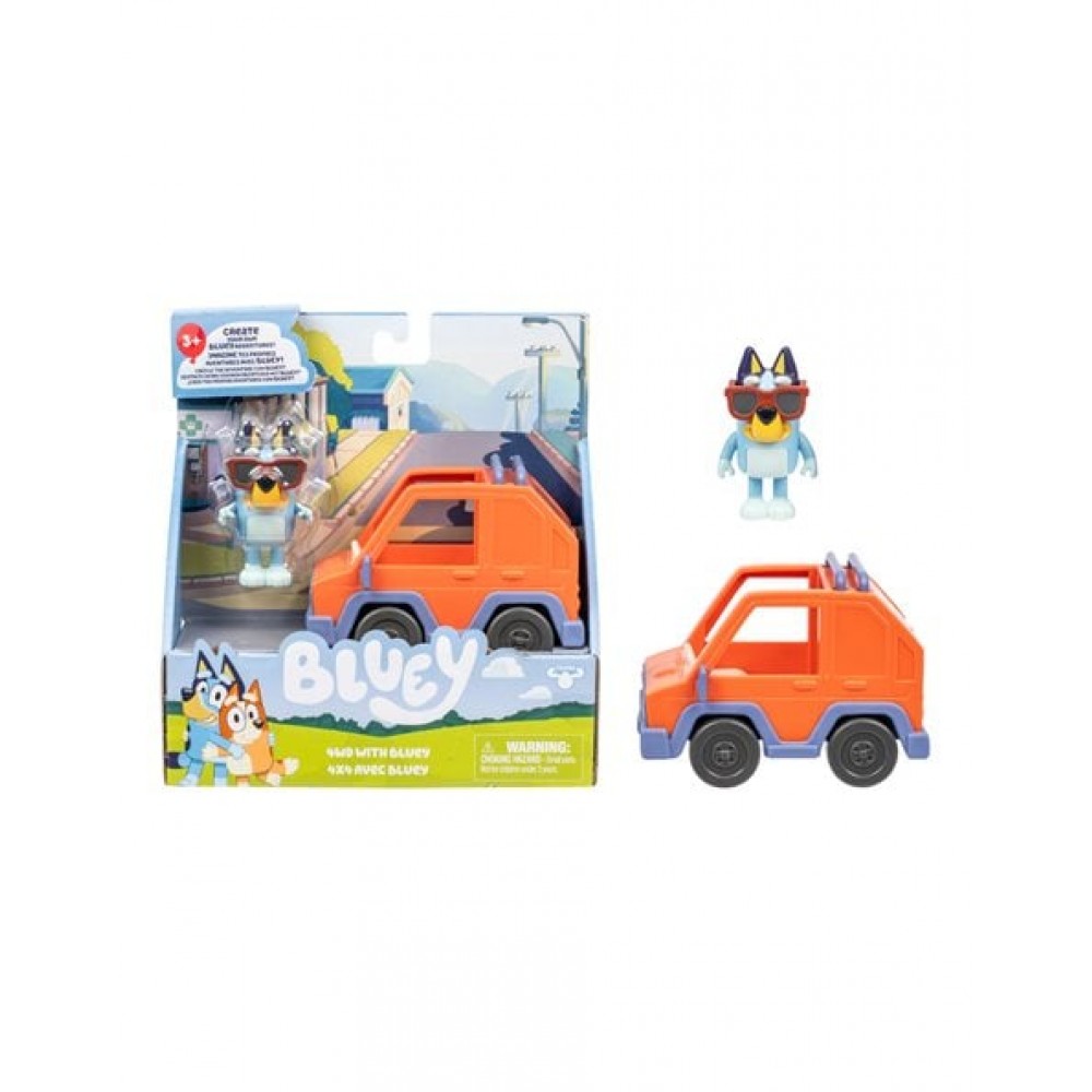 BLUEY S13 ΟΧΗΜΑ 4WD & ΦΙΓΟΥΡΑ BLUEY 6 εκ. (BLYA7000)