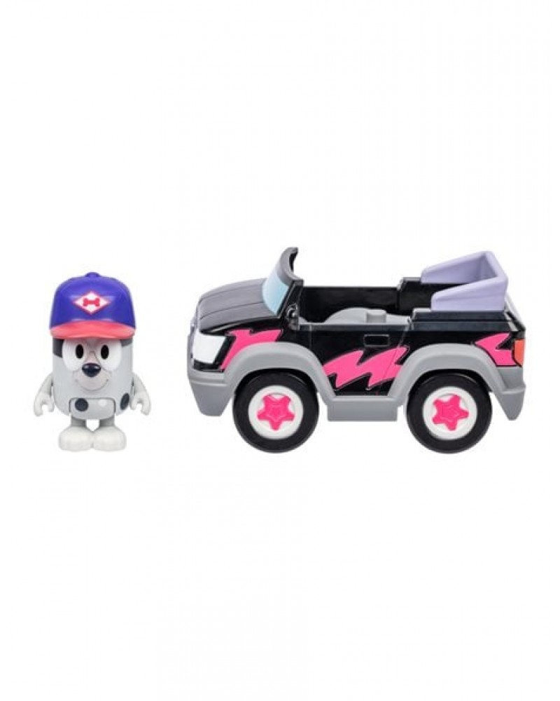 BLUEY S13 ΟΧΗΜΑ PIZZA GIRLS & ΦΙΓΟΥΡΑ MUFFIN 6 εκ. (BLYA7000)