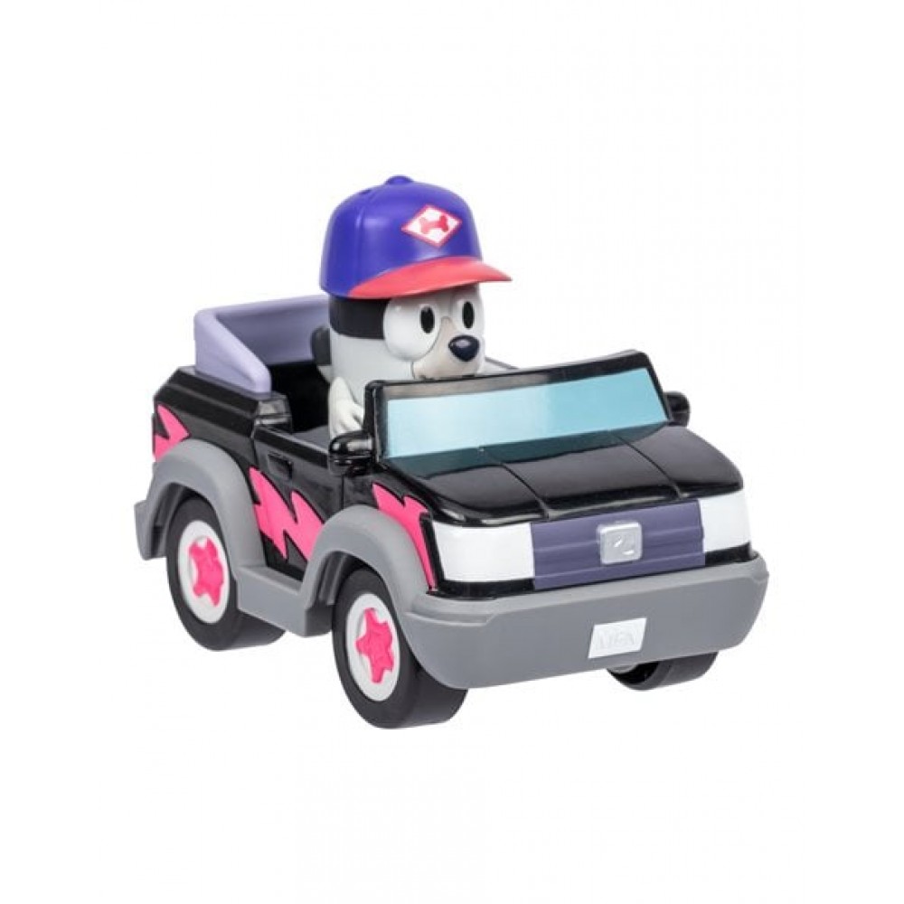 BLUEY S13 ΟΧΗΜΑ PIZZA GIRLS & ΦΙΓΟΥΡΑ MUFFIN 6 εκ. (BLYA7000)