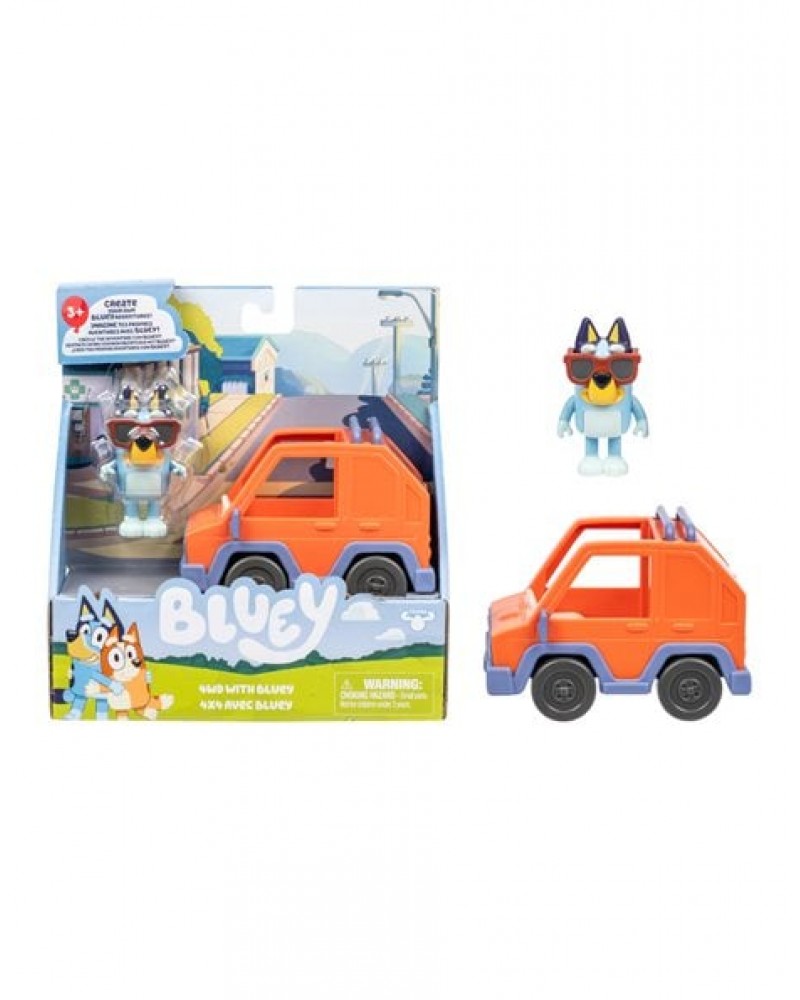 BLUEY S13 ΟΧΗΜΑ 4WD & ΦΙΓΟΥΡΑ BLUEY 6 εκ. (BLYA7000)