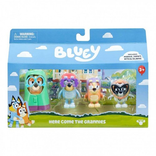 BLUEY ΣΕΤ ΜΕ 4 ΦΙΓΟΥΡΕΣ ΚΑΙ ΑΞΕΣΟΥΑΡ HERE COMES THE GRANNIES (BLYB5000)