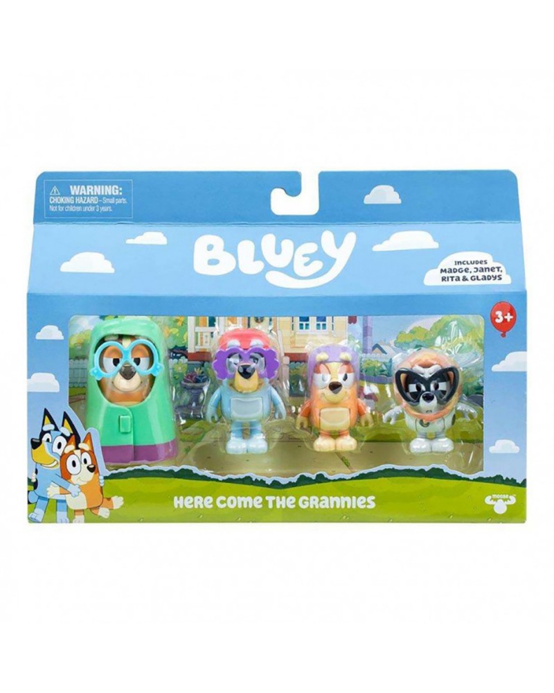 BLUEY ΣΕΤ ΜΕ 4 ΦΙΓΟΥΡΕΣ ΚΑΙ ΑΞΕΣΟΥΑΡ HERE COMES THE GRANNIES (BLYB5000)