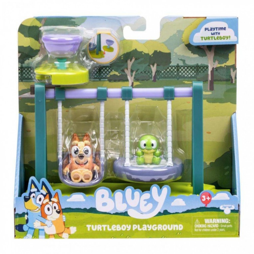 BLUEY ΜΙΝΙ ΣΕΤ ΠΑΙΧΝΙΔΙΟΥ ΜΕ 1 ΦΙΓΟΥΡΑ ΚΑΙ ΑΞΕΣΟΥΑΡ TURTLEBOY PLAYGROUND (BLYB7000)