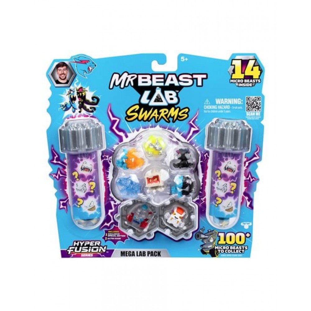 MR BEAST LAB 14 FIGURES FUSION MEGAPACK (BTR17000)