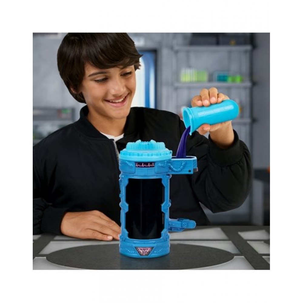 MR BEAST LAB ΚΑΨΟΥΛΑ ΜΕΤΑΛΛΑΞΗΣ MUTATOR & ΦΙΓΟΥΡΑ LIGHTNING PANTHER ΜΠΛΕ (BTR18000)