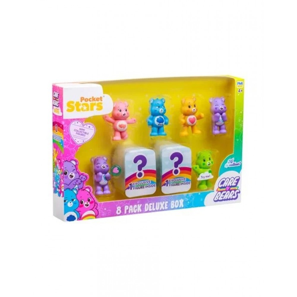 CARE BEARS ΣΕΤ 8 ΣΥΛΛΕΚΤΙΚΕΣ ΦΙΓΟΥΡΕΣ 5 EK LOVE-A-LOT , GRUMPY , TENDERHEART , SHARE , & GOOS LUCK BEAR (CAR05000)