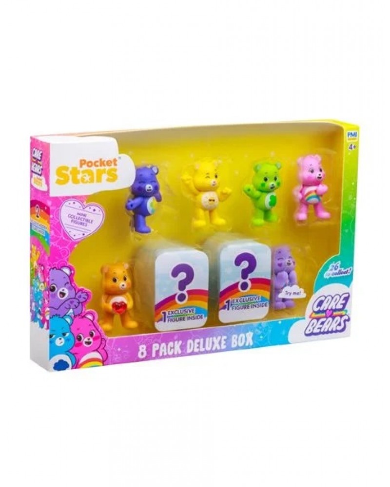 CARE BEARS ΣΕΤ 8 ΣΥΛΛΕΚΤΙΚΕΣ ΦΙΓΟΥΡΕΣ 5 EK HARMONY , FUNSHINE , GOOD LUCK , CHEER , TENDERHEART & SHARE BEAR (CAR05000)