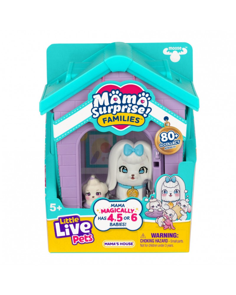 LITTLE LIVE PETS MAMA SURPRISE FAMILIES: ΣΕΤ ΣΠΙΤΑΚΙ & ΣΚΥΛΑΚΙΑ MALTESE FAMILY (LP306000)