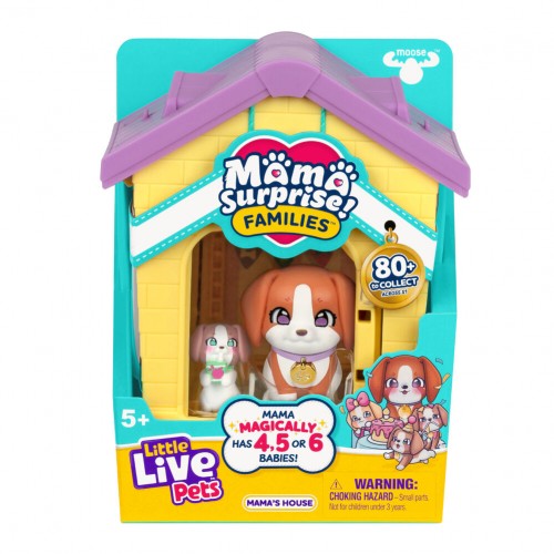 LITTLE LIVE PETS MAMA SURPRISE FAMILIES: ΣΕΤ ΣΠΙΤΑΚΙ & ΣΚΥΛΑΚΙΑ BEAGLE FAMILY (LP306000)