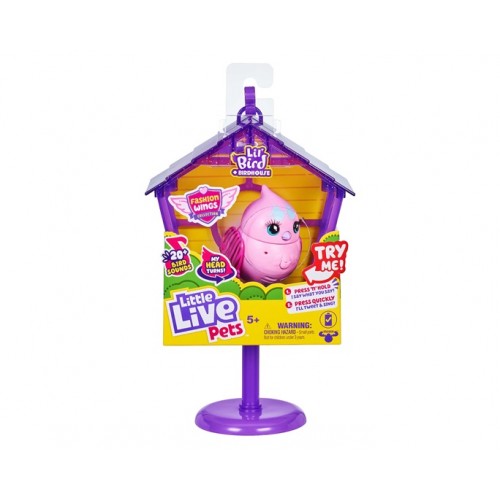 LITTLE LIVE PETS S3 ΣΠΙΤΙ ΜΩΒ ΜΕ ΗΛΕΚΤΡΟΝΙΚΟ ΠΟΥΛΑΚΙ COCORITOS ΡΟΖ (LPB13000)