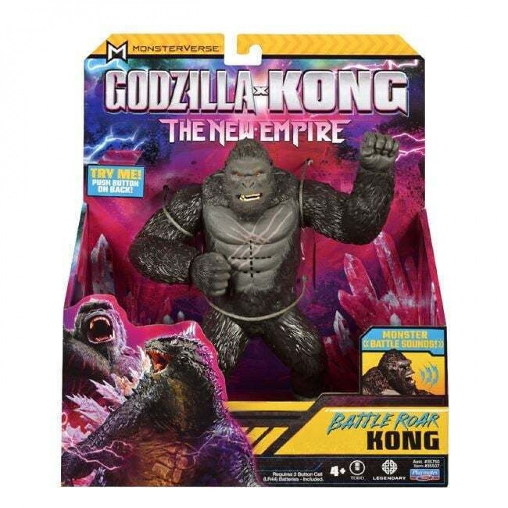 GODZILLA x KONG ΦΙΓΟΥΡΑ ΜΕ ΗΧΟ 18 εκ.  BATTLE ROAR KONG (MN305000)