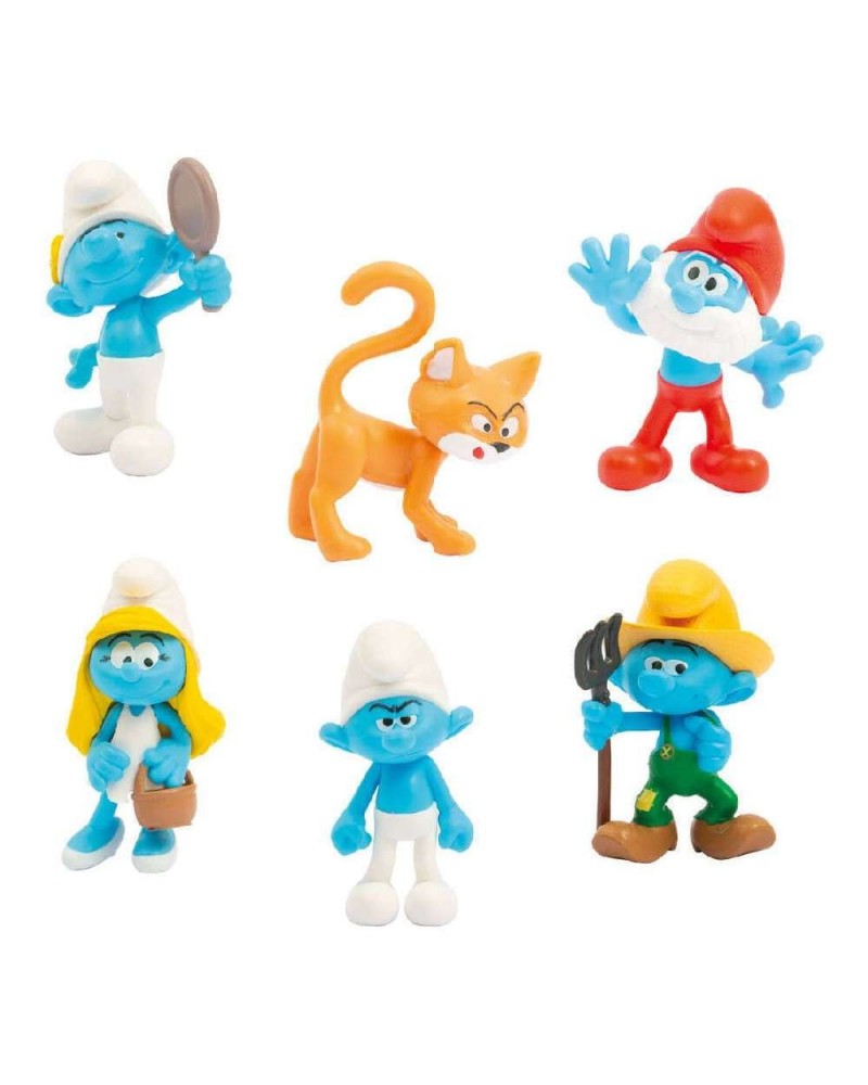 SMURFS ΣΕΤ ΦΙΓΟΥΡΩΝ ΜΠΑΜΠΑ ΣΤΡΟΥΜΦ, ΣΤΡΟΥΜΦΙΤΑ, ΜΕΛΕΝΙΟΣ, ΜΠΙΖΕΛΗΣ, ΓΚΡΙΝΙΑΡΗΣ & ΨΙΨΙΝΕΛ (PUF14000)